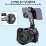 Vrig Mg03 Magnetic Phone Tripod Mount,Tripod Mount For Magsafe W Cold Shoe For Iphone 14.13.12 Series,Magnetic Ring Compatible - Image 5