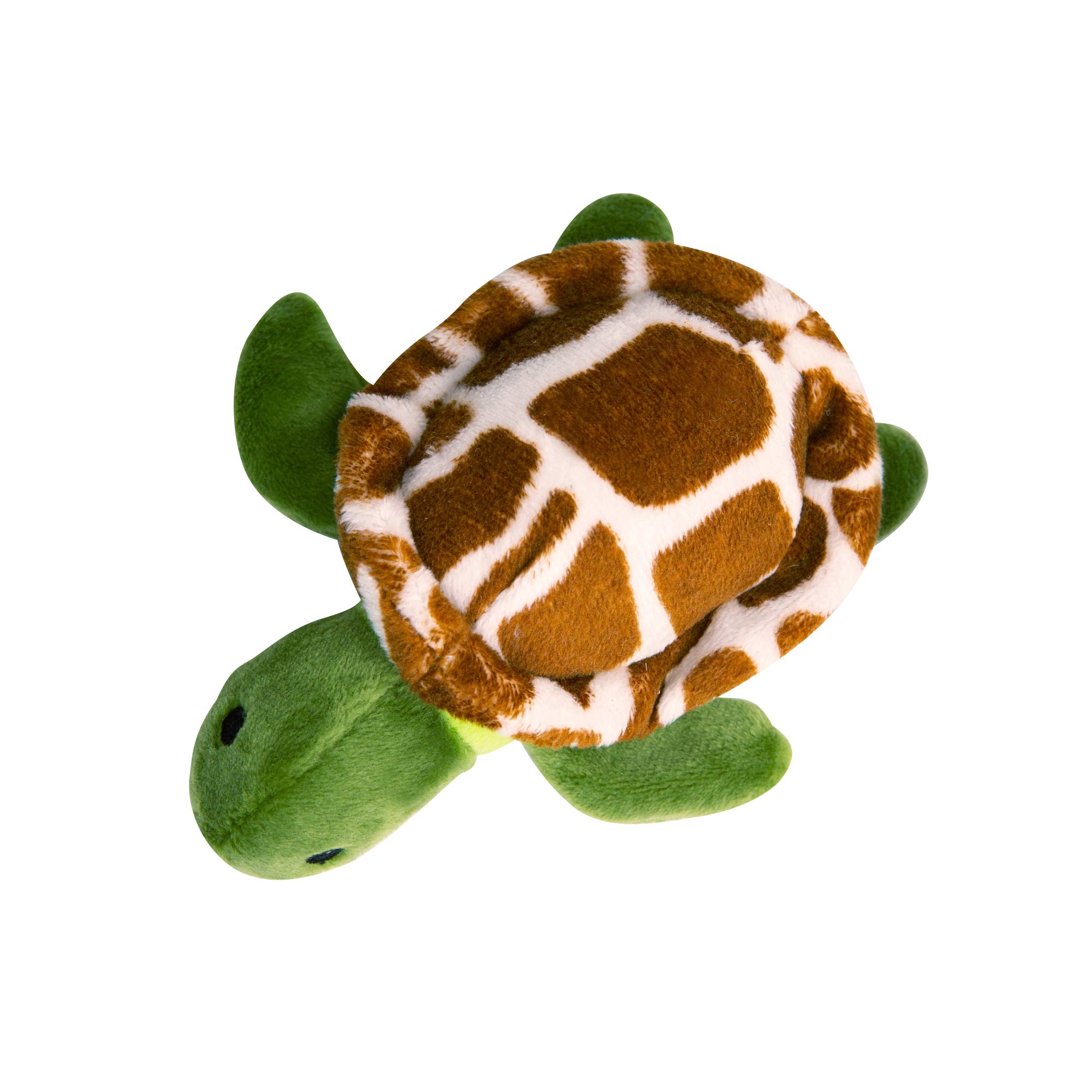 Health Extension Snug Arooz Cute Baby Shelldon The Turtle Stuffed Animals For Dogs, Cool Puppy Toys, Tough & Durable Soft Squeaky For Chewers, For Pet - (5 Inches, Green)