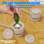 Uniqus Portable Neck Fan, Hands  Wearable Bladeless Neck Fans With 3 Speeds For Women Child And Reading Driving Running Khaki - Image 7