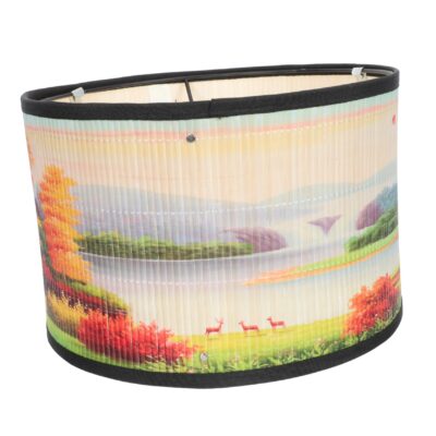 Lampshade E27 Ceiling Lamp Cover Hanging Vintage Home Decor Small Lamp Shades Lamp Shades for Table Lamps Chinoiserie Decor Home Decoration Lamp Decor Lamp Accessories Bamboo Light70 Color : Colorf