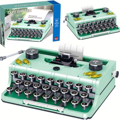 Ideas Retro Typewriter Building Blocks Toys Model,STEM Building Idea Set,Best Nostalgic Gift for 6+ Year Old Kids or Adults,820PCS