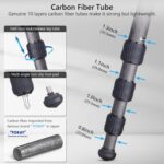 Carbon Fiber Bowl Tripod Artcise As80C Heavy Duty Camera Video Tripod With 65Mm Bowl Adapter,Leg Covers,Shoulder Pad,Water Bottle - Image 7