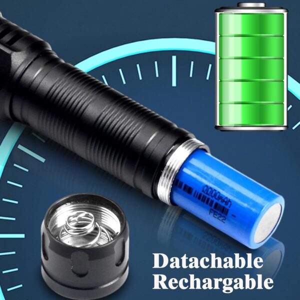 Rechargeable Blood Tracking Light for Night Hunting 2000 Lumens Blood Trail Tracking Flashlight for Hunter (Blood Finding Flashlight) - Image 4