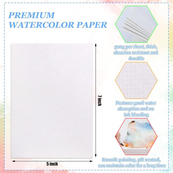 130 Sheets Watercolor Paper Art Paper For Drawing And Painting, Spokki Heavyweight Painting Paper, White Paper Painting Paper - Image 3