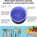 Yaghveo Electric Paint Brush Cleaner Rinse Cup, Paint Brush Cleaner, Brush Rinser For Painting, Artist Brush Cleaning Washer Rinser For Acrylic, Watercolor, Oil, Gouache Painting - Image 5