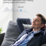 Ferrisa Portable Neck Fan dom Personal Neck CoolerPortable 3Speed Neck Fan, Hands Wearable Design, Lightweight, Cordless - Image 5