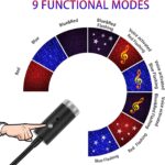Aevdor Usb Star Light Sound Activated, 3 Colors + 9 Functional Modes, Car Ceiling Interior Light, Romantic Usb Night Light - Image 3