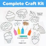 Creativity for Kids Easy Sparkle Window Art Kit Paint and Decorate 7 DIY Suncatchers, Arts and Crafts for Kids Ages 68+ - Image 3