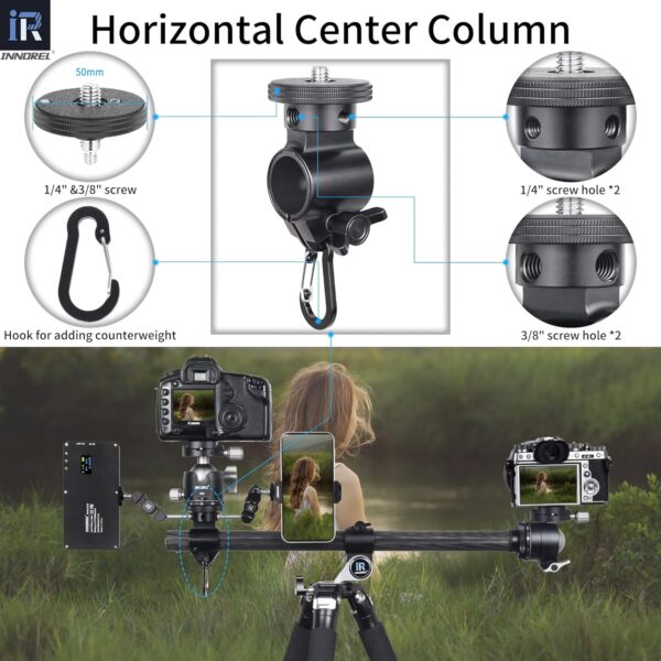 Carbon Fiber Camera Horizontal TripodInnorel Ht284C With 360Degree Rotatable Center Column And 40Mm Low Gravity Center Ball Head - Image 5