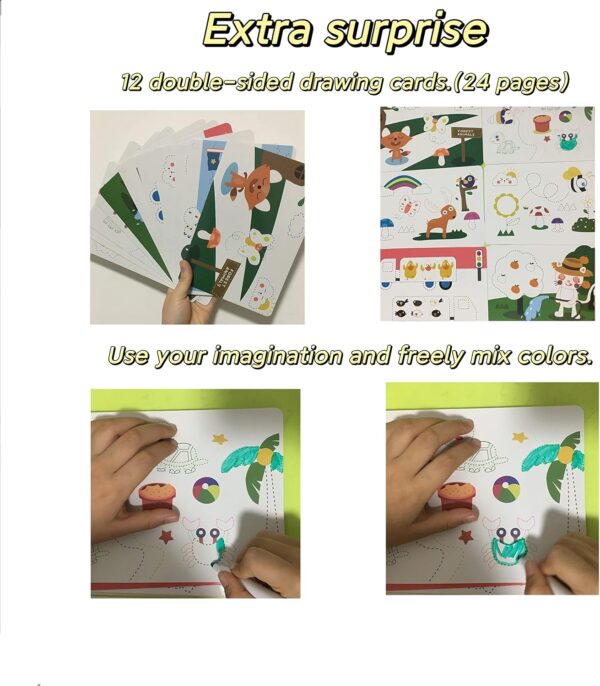 Preschool Learning Activities for 2 Year Olds Toddler with 4 Dry Erase Markers for Preschool Classroom Montessori for 2 3 4 Years Kindergarten Workbooks - Image 7