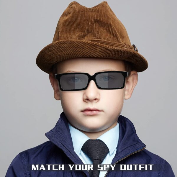 12 Pack Sunglasses Rear View Mirror Sunglasses Real Detective Glasses Anti Track See Behind You with Inside The Lens Mirrors for Kids Personal Security - Image 4