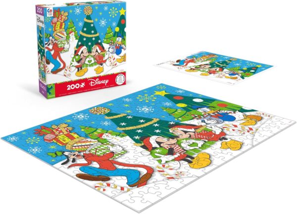 Ceaco Disney Holiday Mickey Minnie Holiday Love 200 Piece Jigsaw Puzzle - Image 4