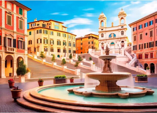 Uniqus 1000 Piece Puzzle For S Puzzle Spanish Fountain Puzzles 1000 Pieces And Up Jigsaw Puzzles For Kids Puzzle Challenging