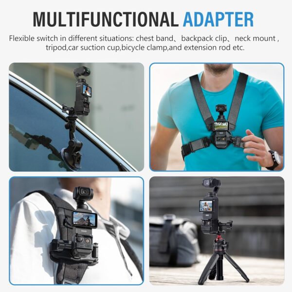 Tomat Expansion Adapter Mount For Dji Osmo Pocket 3 Accessories Quick Clip Mount With Expand Frame Compatible For Dji Osmo Pocket - Image 3