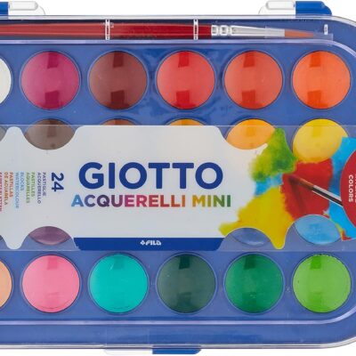 Box 24 Watercolours Mini, Pans, Assorted Count