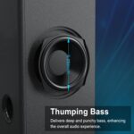 Soundbar With Subwoofer, 2.1 Soundbar For Tv, Pc Gaming, Home Audio, Bluetooth 5.0/Hdmi Arc/Optical/Aux/Usb Connection, Bass - Image 5