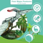 3D Dinosaur Puzzles Set, 6 Pack Stegosaurus, Tyrannosaurus Rex, Stegosaurus, Diplodocus, Plesiosaur, Triceratops, Pterosaur - Image 3