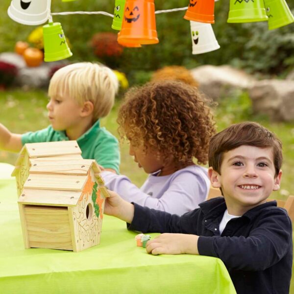 Melissa Doug Created by Me Birdhouse BuildYourOwn Wooden Craft Kit DIY Bird House Kit For Kids - Image 7