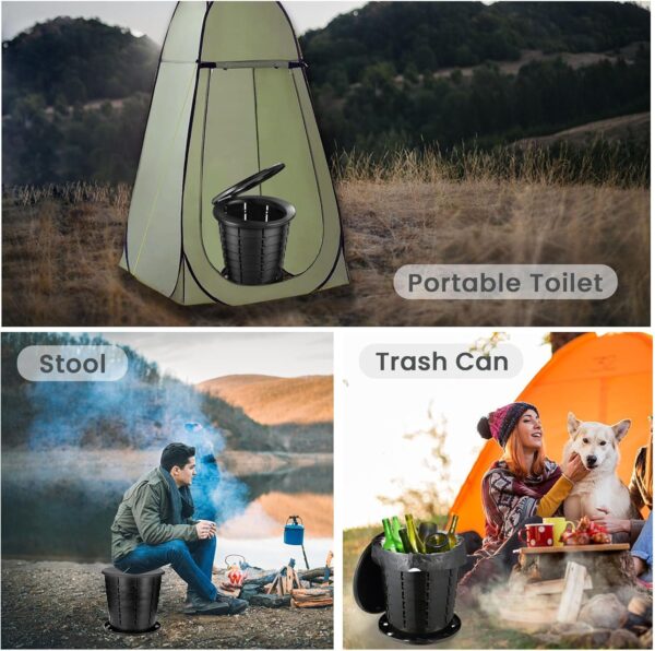Retractable Portable Toilet Height Adjustable Travel Toilet Camping Toilet Portable Potty For s And Kids, Portable Toilet - Image 6