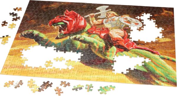Mattel Games Masters Of The Universe Mattel Jigsaw Puzzle With 500 Interlocking Pieces Miniposter Featuring Heman Battle Cat - Image 2