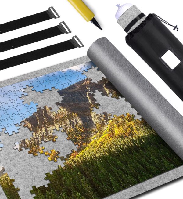 Jigsaw Puzzle Mat Roll Up 1500 1000 Pieces Saver Large Puzzles Board S For S Kids Storage Transport Premium Pump Glue Felt Mat