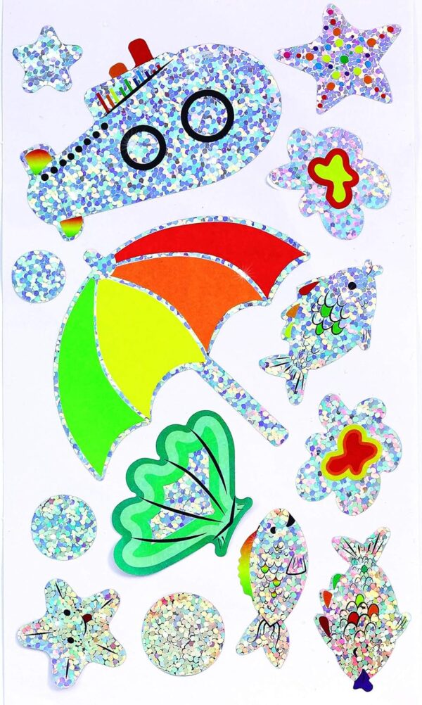 Creativity For Kids Sensory Sticker Playset Magical Undersea Adventures 50+ Sensory Stickers and Scenes s for Boys and Girls - Image 10