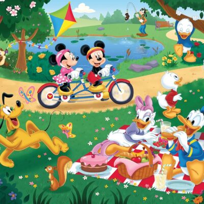 Ceaco Disney Mickey Minnie In The Park 300 Piece Jigsaw Puzzle