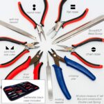 The Beadsmith Deluxe Beader’S Tool Set9Pcs: Ergo Round, Chain, Tungsten Carbide Cutter, Nylon Flat, Cutter Crimpers, Knotting Tweezers More - Image 2