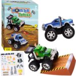 Creativity for Kids Monster Trucks Craft Kit: Customize 2 Monster Truck Toys, DIY Arts and Crafts for Kids, Monster Truck Toys